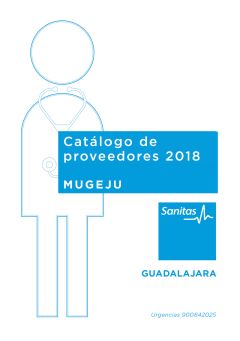 Cuadro médico Sanitas MUGEJU Guadalajara